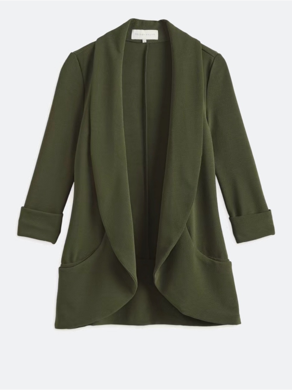 FRENCH MAUVE Olive Green Tunic Blazer